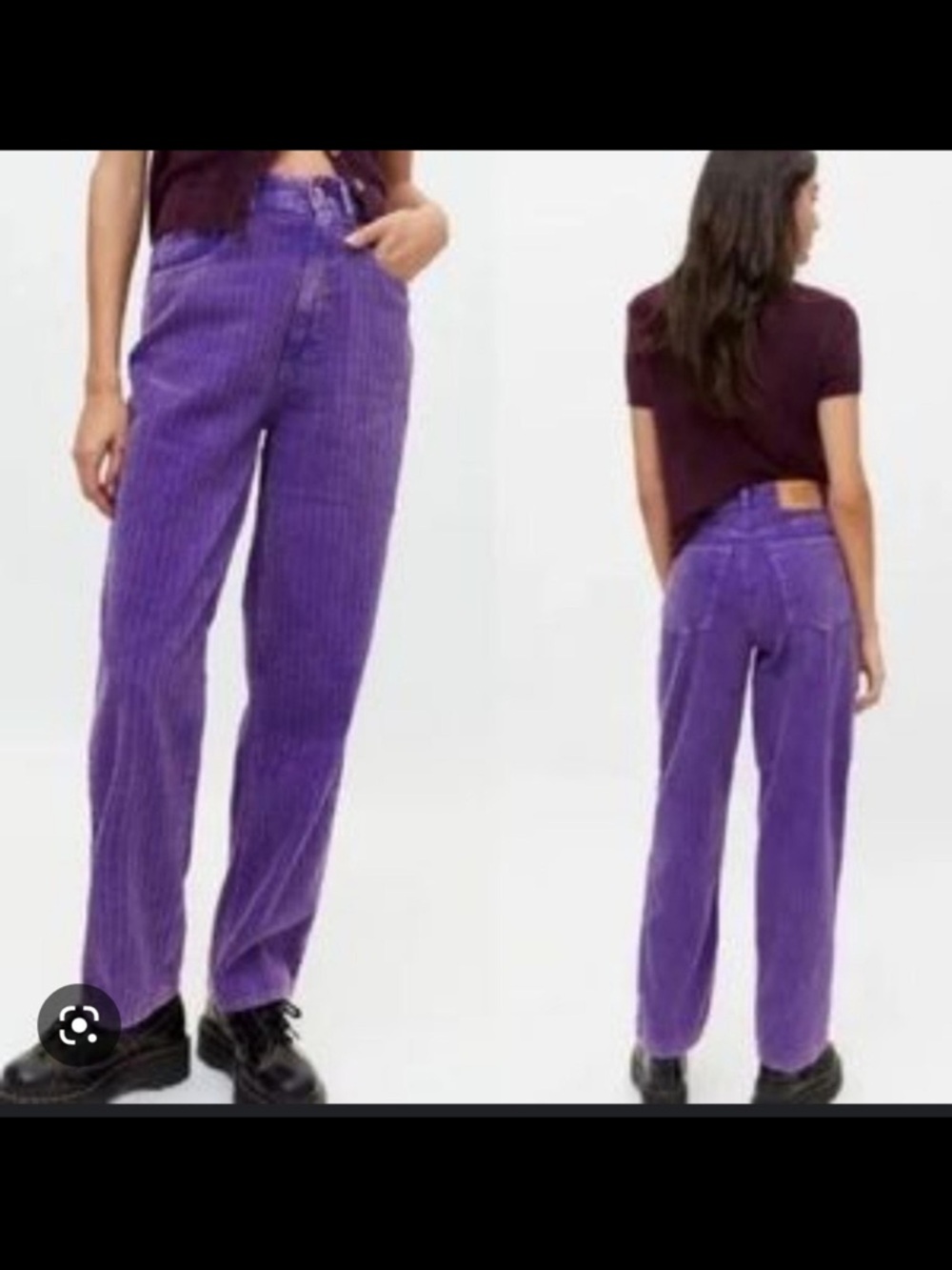 Bdg High-Waist Purple Corduroy Pants